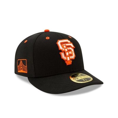 Black San Francisco Giants Hat - New Era MLB 2021 Spring Training Low Profile 59FIFTY Fitted Caps USA5049126